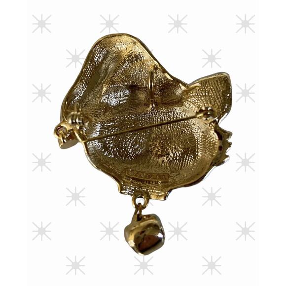 New Enamel & Crystal Santa Claus Kitty CAT kitten CHRISTMAS Xmas Pin Brooch - Picture 3 of 5